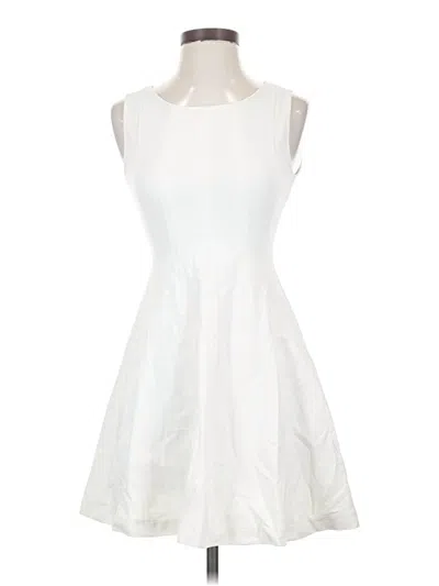 Pre-owned Zara Basic Cocktail Dress In White