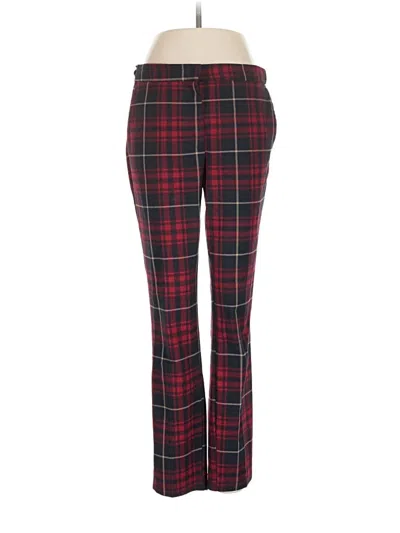 Pre-owned Zara Basic Dress Pants In Red