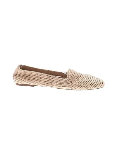 Pre-owned Zara Basic Flats In Gold