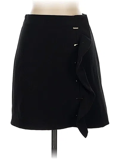 Pre-owned Zara Basic Formal Skirt In Black