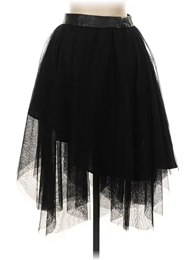 Pre-owned Zara Basic Formal Skirt In Black