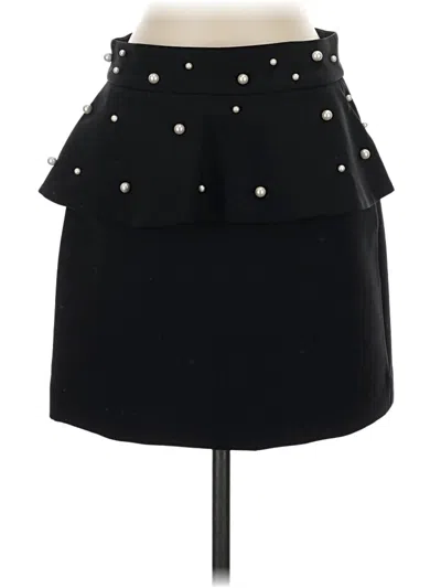 Pre-owned Zara Basic Formal Skirt In Black