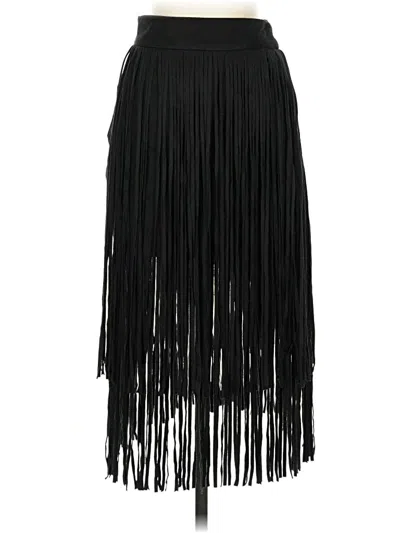 Pre-owned Zara Basic Formal Skirt In Black