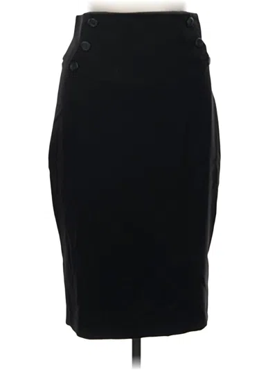 Pre-owned Zara Basic Formal Skirt In Black