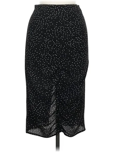 Pre-owned Zara Basic Formal Skirt In Black