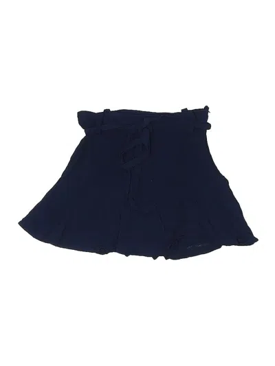 Pre-owned Zara Basic Formal Skirt In Blue