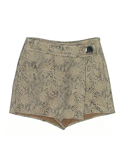 Pre-owned Zara Basic Formal Skirt In Brown