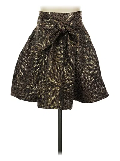 Pre-owned Zara Basic Formal Skirt In Brown