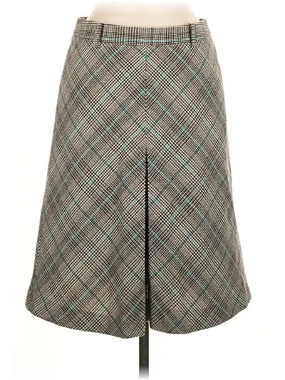 Pre-owned Zara Basic Formal Skirt In Gray