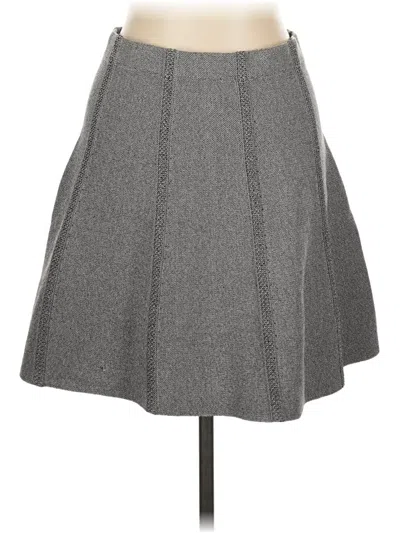 Pre-owned Zara Basic Formal Skirt In Gray