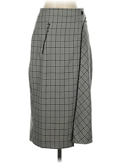 Pre-owned Zara Basic Formal Skirt In Gray