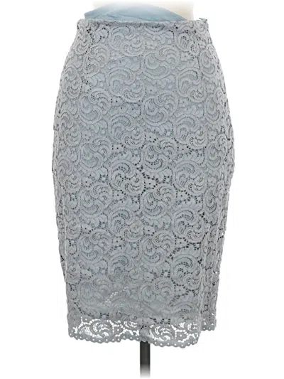 Pre-owned Zara Basic Formal Skirt In Gray
