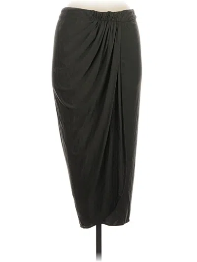 Pre-owned Zara Basic Formal Skirt In Gray