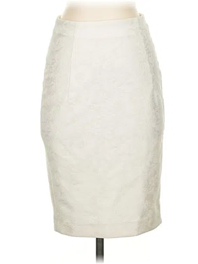 Pre-owned Zara Basic Formal Skirt In Ivory