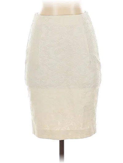Pre-owned Zara Basic Formal Skirt In Ivory