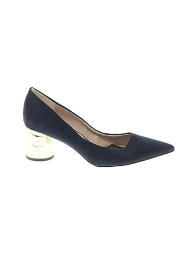 Pre-owned Zara Basic Heels In Blue