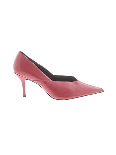 Pre-owned Zara Basic Heels In Red