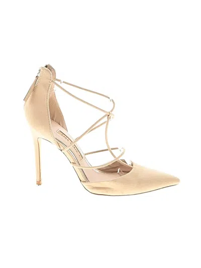 Pre-owned Zara Basic Heels In Tan