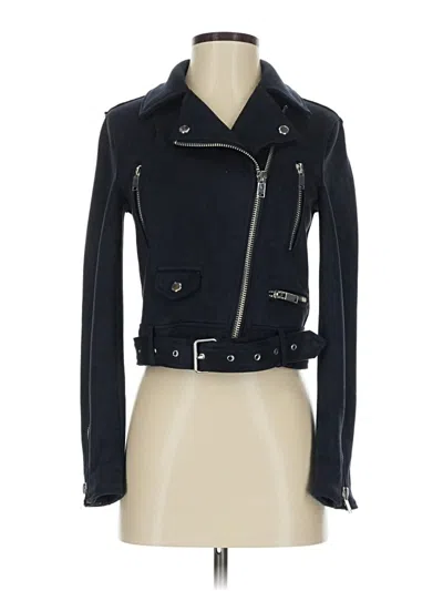 Pre-owned Zara Basic Jacket In Blue