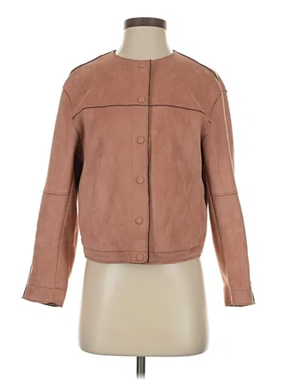 Pre-owned Zara Basic Jacket In Brown