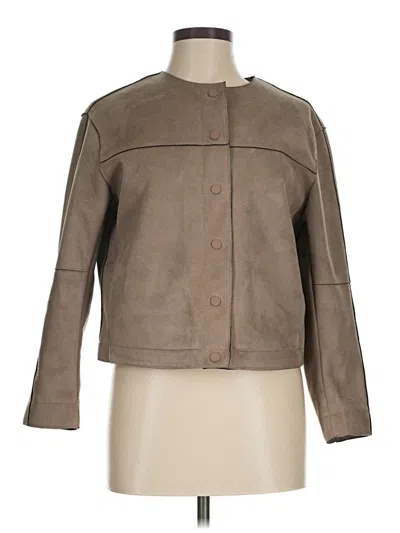 Pre-owned Zara Basic Jacket In Brown