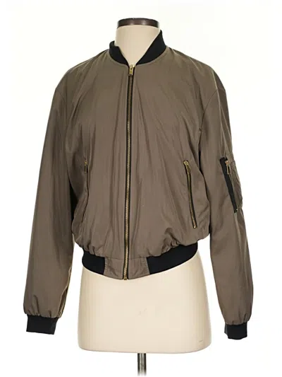 Pre-owned Zara Basic Jacket In Brown
