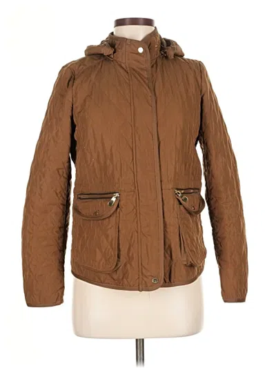 Pre-owned Zara Basic Jacket In Brown