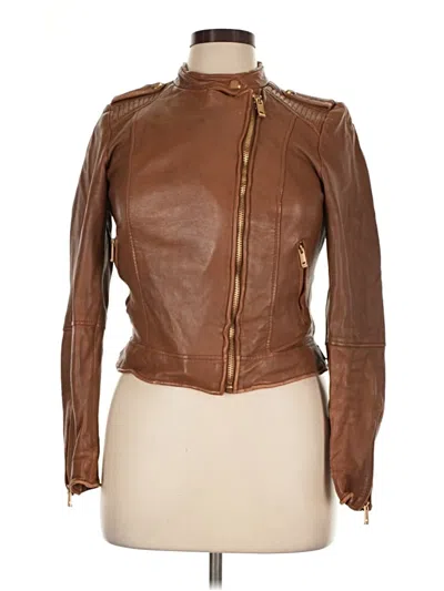 Pre-owned Zara Basic Jacket In Brown