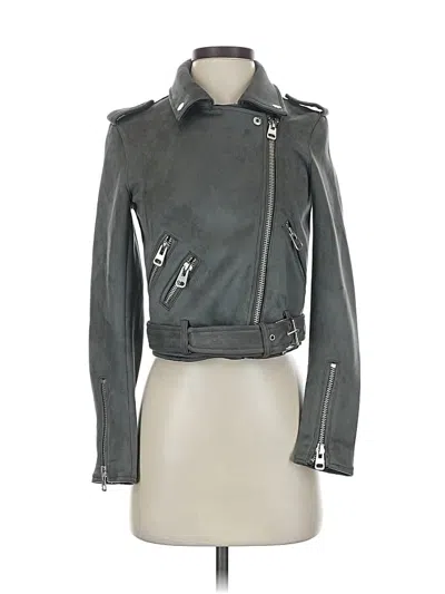 Pre-owned Zara Basic Jacket In Gray