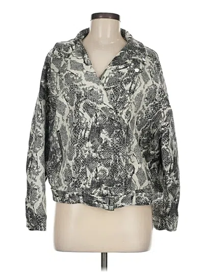 Pre-owned Zara Basic Jacket In Gray