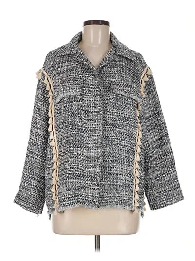 Pre-owned Zara Basic Jacket In Gray