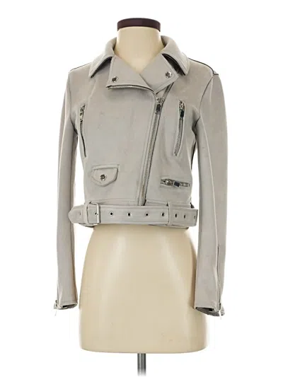 Pre-owned Zara Basic Jacket In Gray