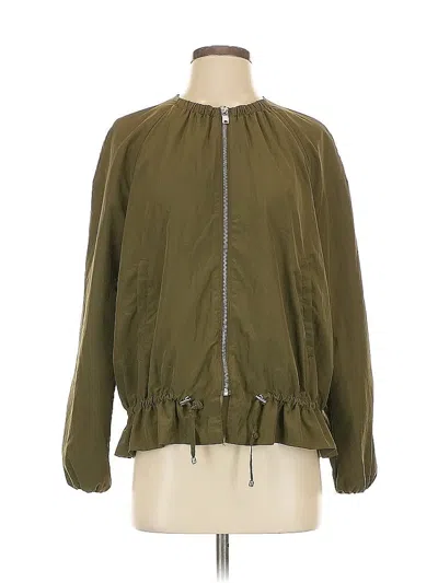 Pre-owned Zara Basic Jacket In Green
