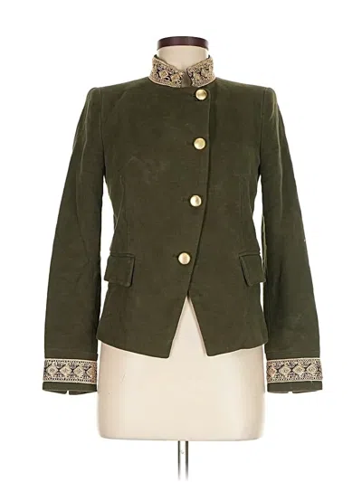 Pre-owned Zara Basic Jacket In Green