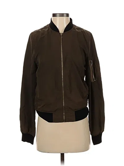 Pre-owned Zara Basic Jacket In Green