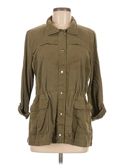 Pre-owned Zara Basic Jacket In Green