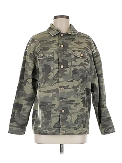 Pre-owned Zara Basic Jacket In Green