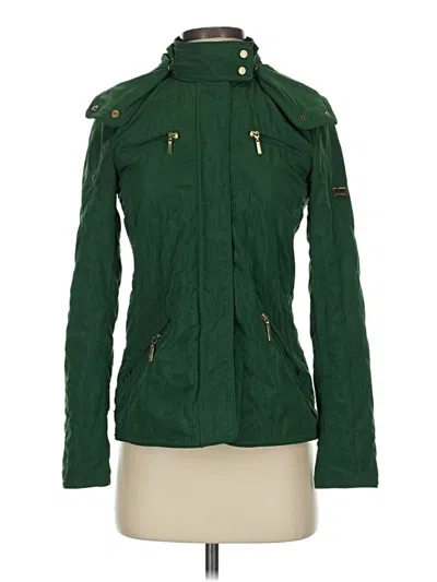 Pre-owned Zara Basic Jacket In Green