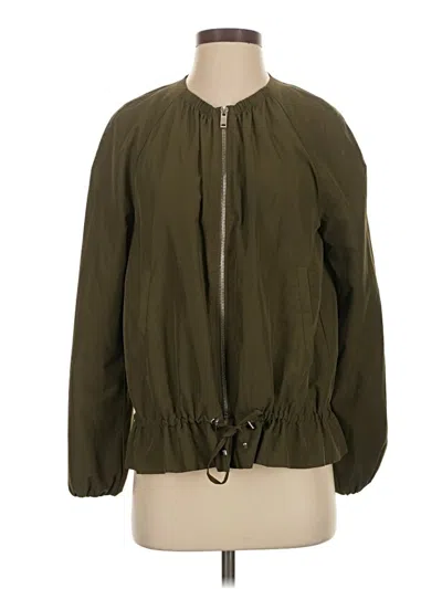 Pre-owned Zara Basic Jacket In Green
