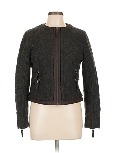 Pre-owned Zara Basic Jacket In Green