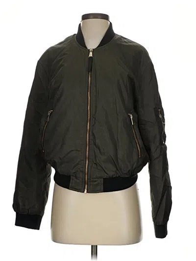 Pre-owned Zara Basic Jacket In Green