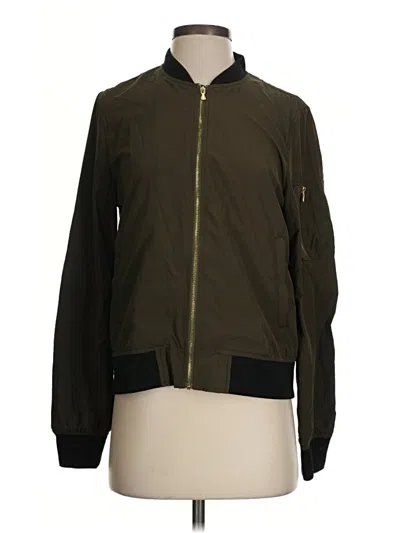 Pre-owned Zara Basic Jacket In Green