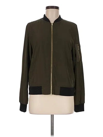 Pre-owned Zara Basic Jacket In Green