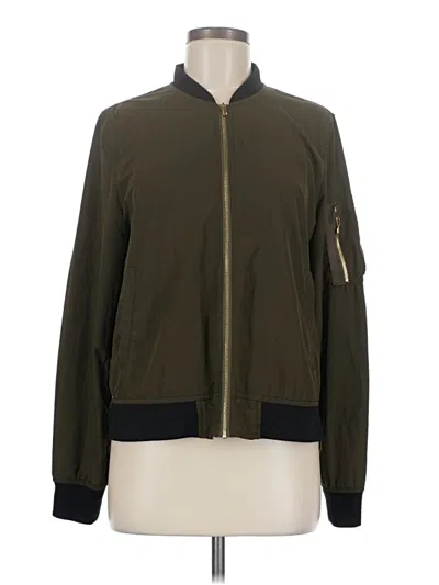 Pre-owned Zara Basic Jacket In Green
