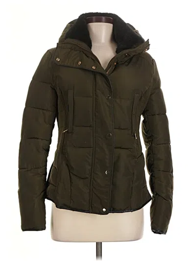 Pre-owned Zara Basic Jacket In Green