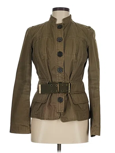 Pre-owned Zara Basic Jacket In Green