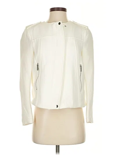 Pre-owned Zara Basic Jacket In Ivory