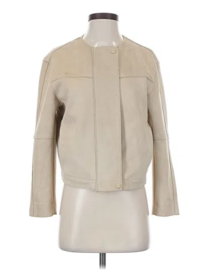Pre-owned Zara Basic Jacket In Ivory