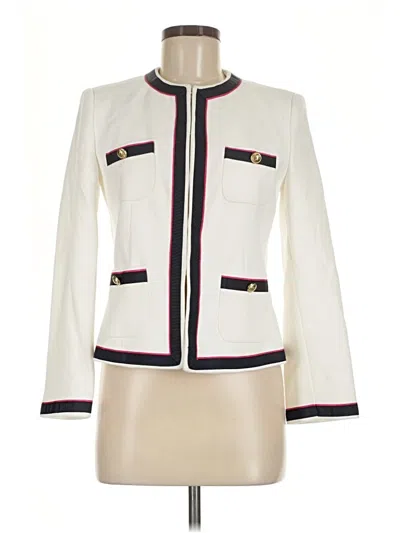 Pre-owned Zara Basic Jacket In Ivory