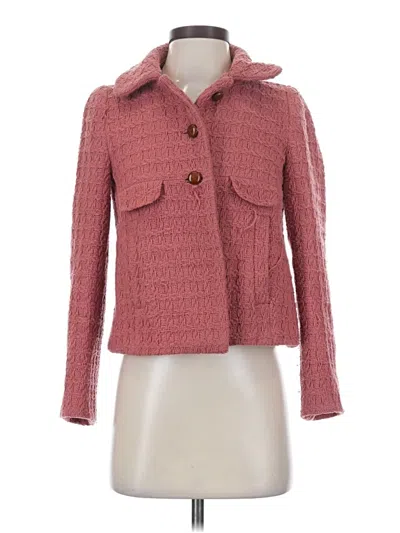Pre-owned Zara Basic Jacket In Pink